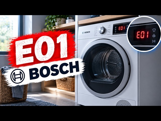 Bosch Dryer E01 Error Explained - What It Means and What to Check