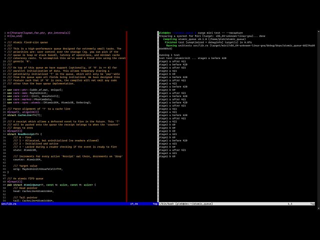 Atomic data structure dev, custom Linux /sbin/init (Part 1/2)