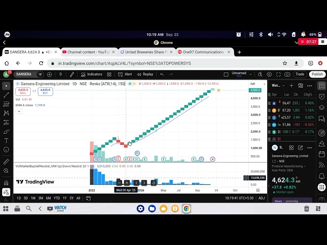 V716:Eye Opener Basics for Beginner's,Trade Momentum Stocks & Extend Profits, Renko Setup & Strategy