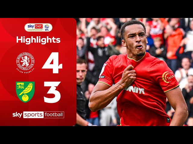 Phillips late winner in SEVEN-GOAL THRILLER! 🔥 | Middlesbrough 4-3 Norwich | EFL Highlights