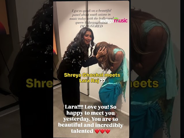 KATSEYE Lara Raj Meets Her Bollywood Queen Shreya Ghoshal #shorts