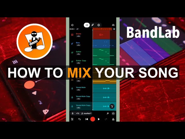 How to Mix your Song tracks in Bandlab 