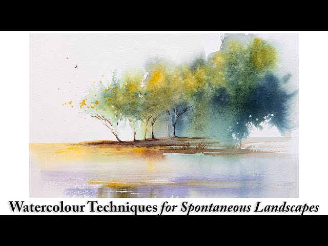 Make Your Spontaneous Landscapes More Exciting - Watercolour Techniques for Interesting Washes