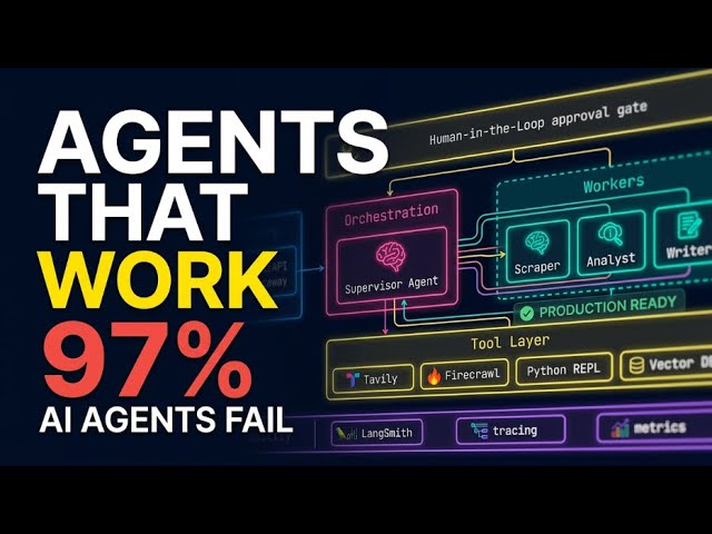 97% of AI Agents Fail in Production | Here's How to Build One That Doesn't | LangGraph Blueprint
