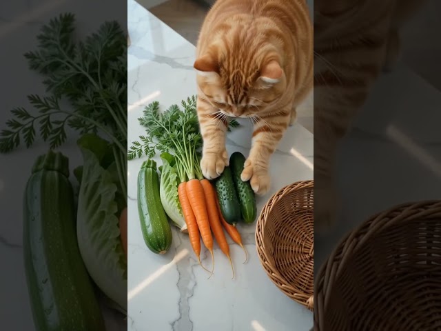 Cute Orange Chubby Cat Cooks Crispy Chicken Wings in Luxury Dubai Penthouse#catvideos