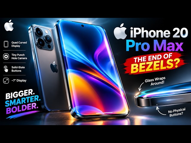 Apple iPhone 20 Pro JUST LEAKED! HUGE 20th Anniversary Redesign!