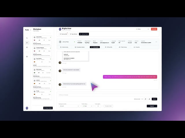 Message Templates | Customer Service AI Software made for iGaming
