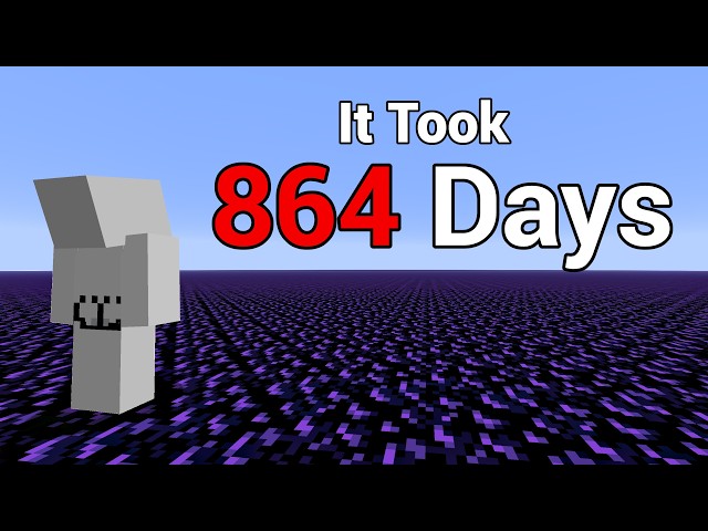 Minecraft, But Air Is Replaced With Obsidian