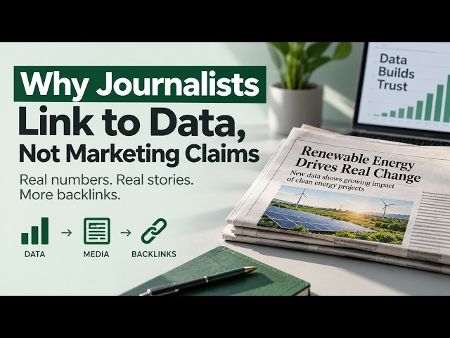 📊 Why Journalists Link to Data, 📊  Not Marketing Claims 🔗