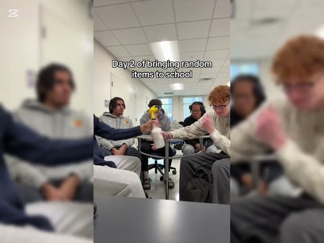 random items to school #fyp#viral#school#funny#school #memes #tiktok #tiktokvideo