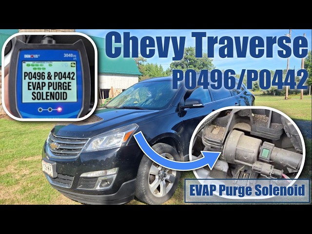 How to Replace EVAP Purge Valve Solenoid (Chevy Traverse) - Fix Engine Code P0496/0442/0441