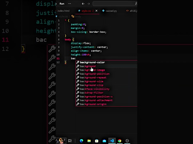 Animated Navigation Bar  😊✨ #coding #programming #viral #shortsvideo  #cssanimation #css3animation