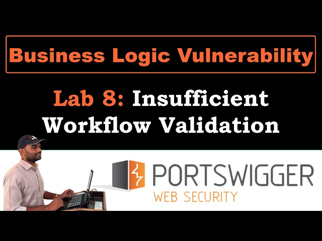 Business Logic 8 | Insufficient Workflow Validation #portswigger