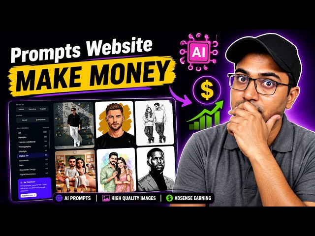 I Created a Money-Making AI Prompts Website with Admin Panel | Build Websites with FREE AI Tools