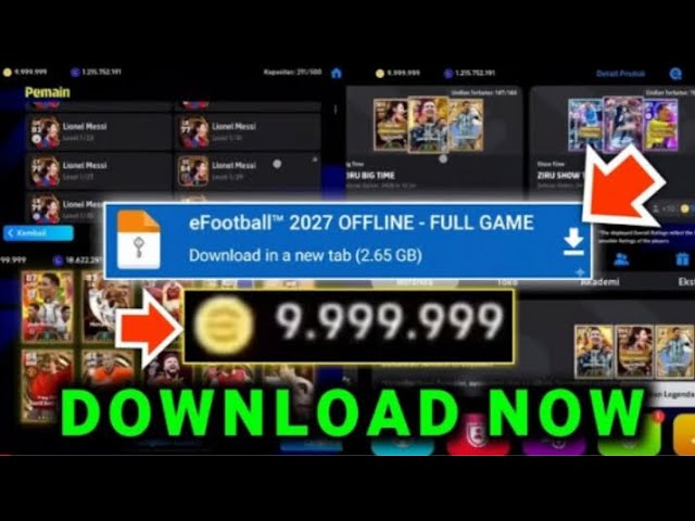 🚨 DOWNLOAD EFOOTBALL 2027 MOBILE OFFLINE VERSION! UNLIMITED COINS, GP & LEGENDARY PACK OPENINGS