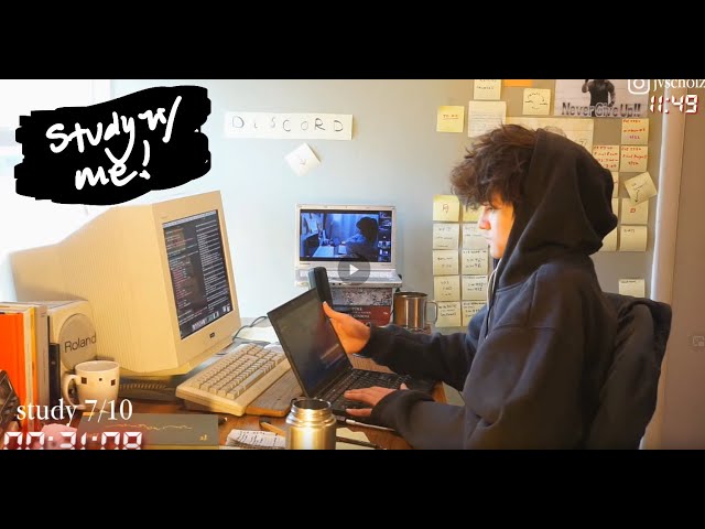 study with me live pomodoro | 12 hours