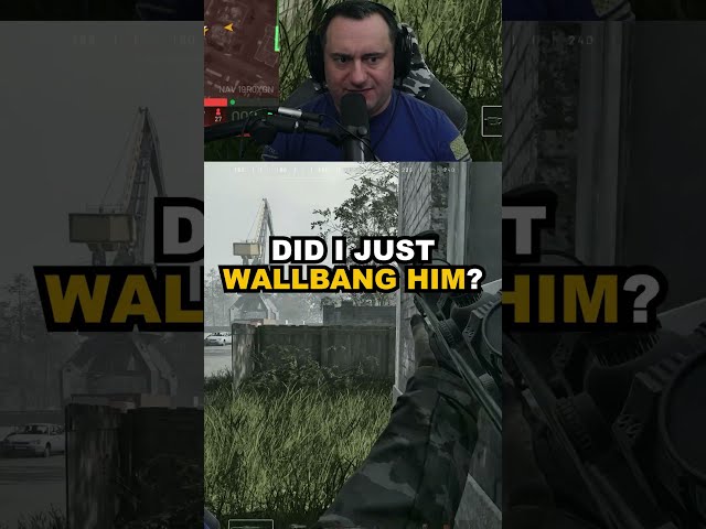 I SHOT HIM THROUGH THE WALL