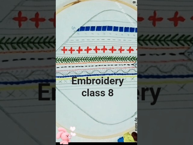 learn fly stitch  ko step bye step aasani se sikhiye aur apni embroidery ko beautiful banaye#shorts