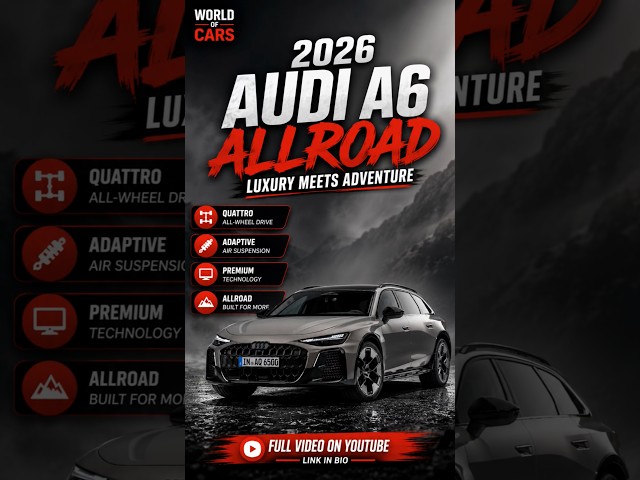 2026 Audi A6 allroad quattro First Look! 🔥 #Shorts
