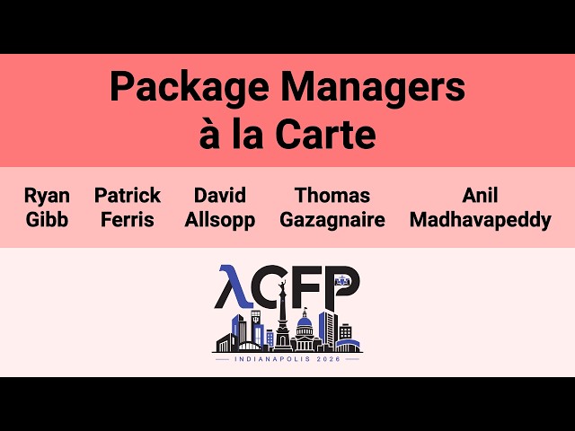 [ICFP'26] Package Managers à la Carte