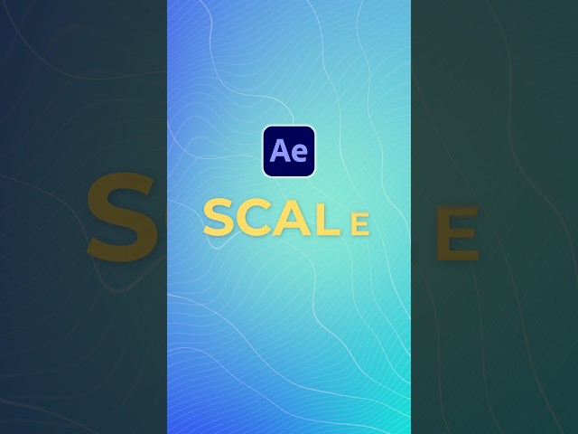 Super Easy Scaling Text Reveal Animation in After Effects | Quick Tutorial