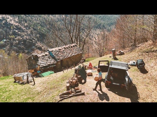 Back to My Off Grid Cabin | Installing a New Water Heater and Greenhouses | EP 120