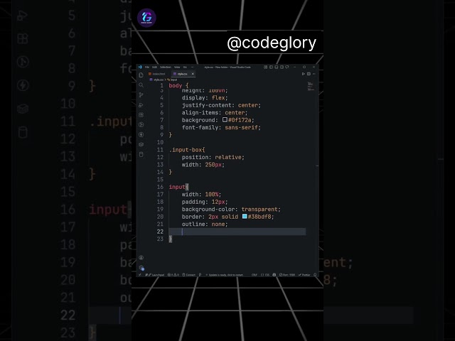 🔥 Build a Floating Label Input in 30 Seconds 🤯 | HTML CSS #shorts