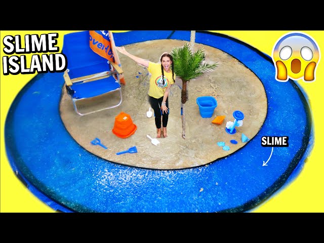 I made a SLIME ISLAND with 300 GALLONS OF SLIME! #elmerswhatif