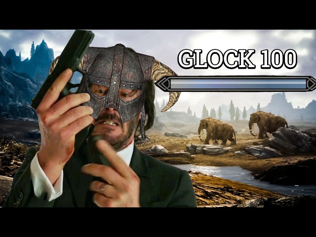 How Easy Is Skyrim With Modern Weapons?