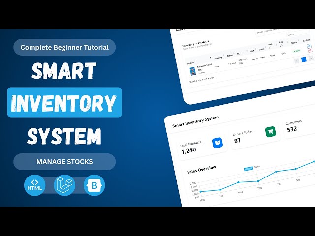 Laravel Smart Inventory System Part 8 | Manage Stocks (Laravel 10/11 Tutorial)