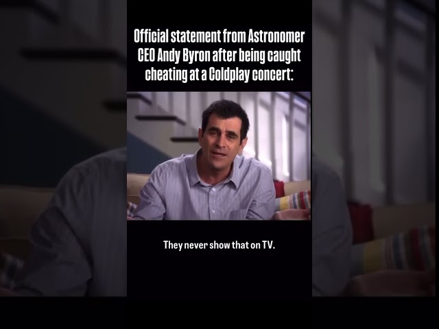 Official Astronomer CEO statement #coldplay #ceo