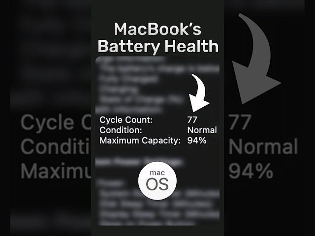 How to Know MacBook's Battery Health