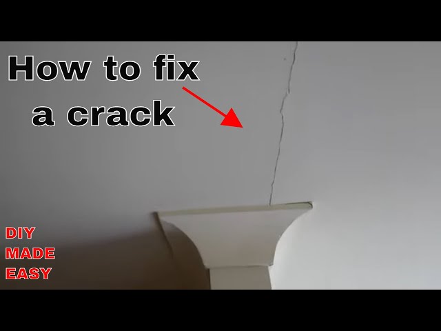 How to fix a crack in a wall or ceiling - DIY