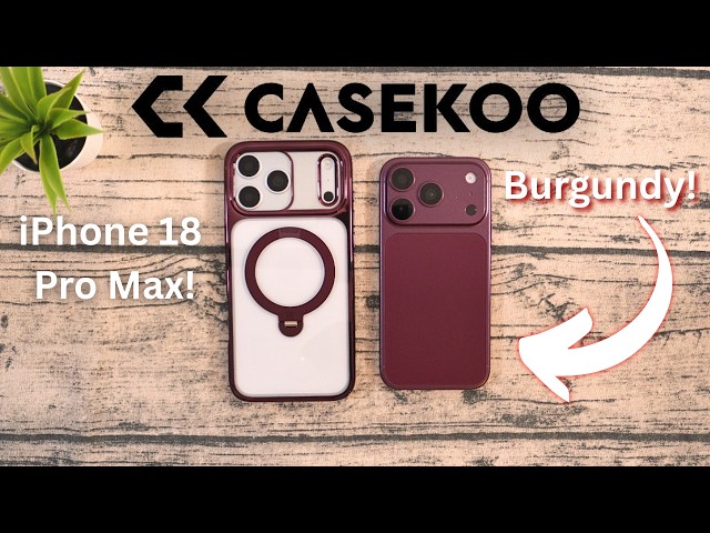 CASEKOO Standkoo with MagicStand (Burgundy) // iPhone 18 Pro Max Case REVIEW!