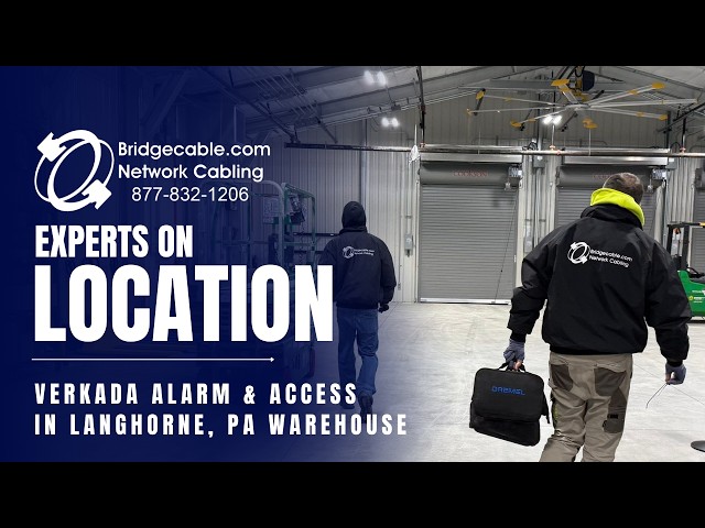 Verkada Door Access and Alarm Install in Langhorne, PA Warehouse