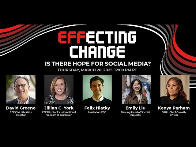 EFFecting Change: Is There Hope for Social Media?