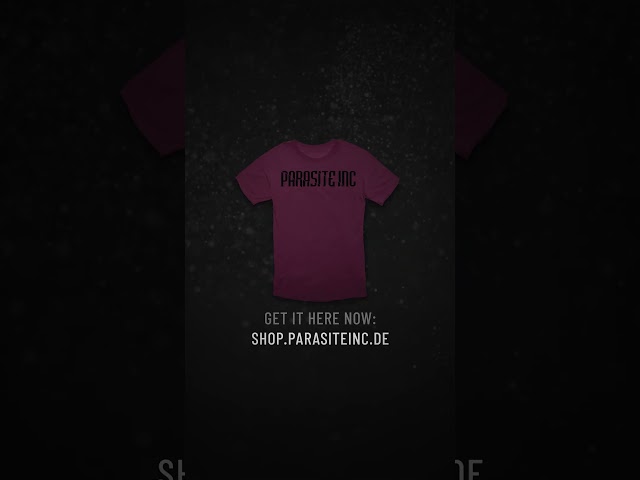New Parasite Inc. merch available in our shop & on tour!