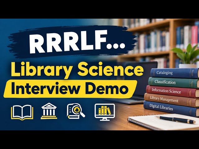 RRRLF in Library science | Kvs Nvs library science interview | PD Classes 