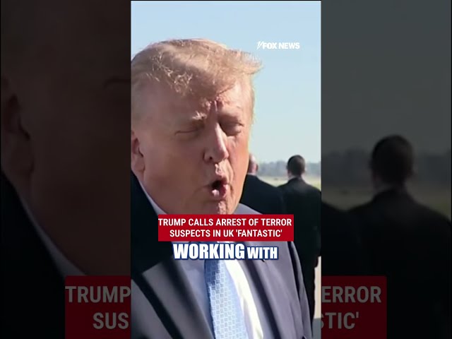 BREAKING: Trump REACTS after terror suspects arrested in UK #trump #shorts #breakingnews