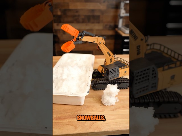 3D Printed Snowball Maker for Excavator #3dprinting #rc