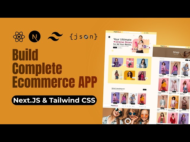 Ecommerce Website With Next.JS & Tailwind CSS step by step tutorial