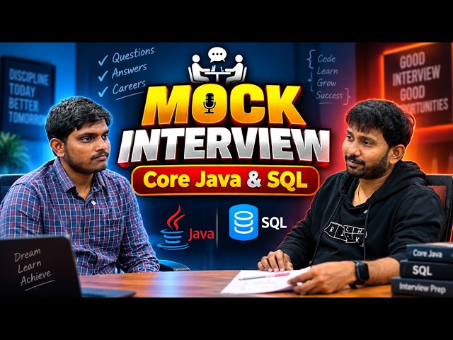 Java Developer Mock Interview | Core Java & SQL Questions for Freshers |Java Training In KPHB|Vcube