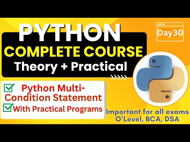 Python Else If Statement | Programs of Else If | Python Complete Course for Beginners - Day28