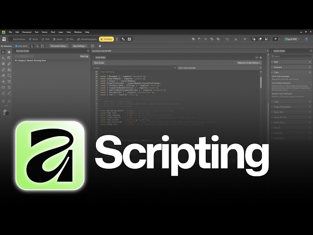 Creating Scripts in Affinity? Just Use This Method!