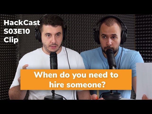 Scaling Your Business: Knowing When to Delegate and Hire | HackCast S03E10 Clip
