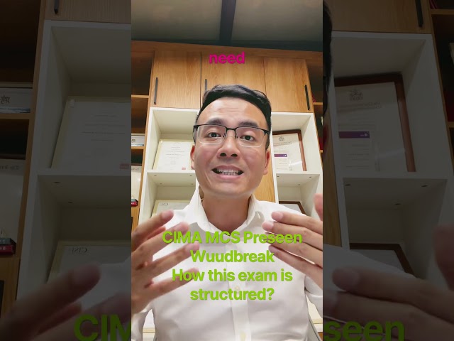CIMA MCS Preseen Wuudbreak, how the exam is structured? #cima #cgma #Wuudbreak
