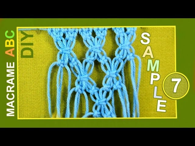 Macrame ABC - pattern sample #7