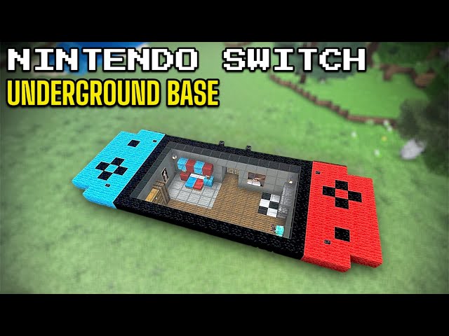 Minecraft Tutorial: How To Build A Nintendo Switch Underground Base