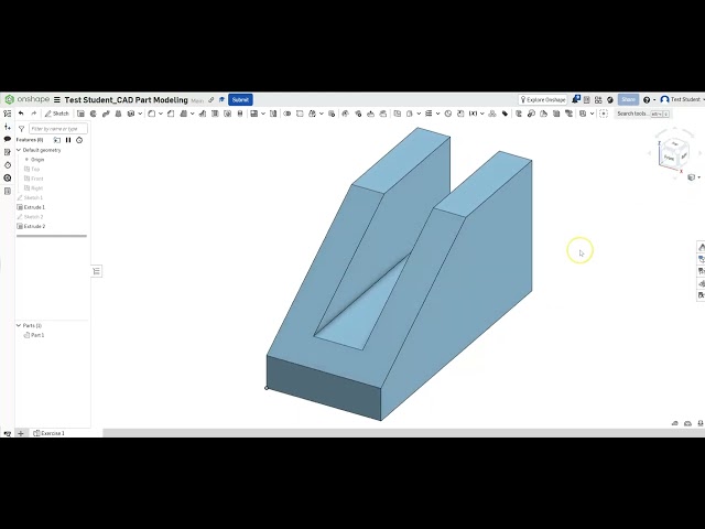 ME 2011 - CAD Part Modeling Exercise 1