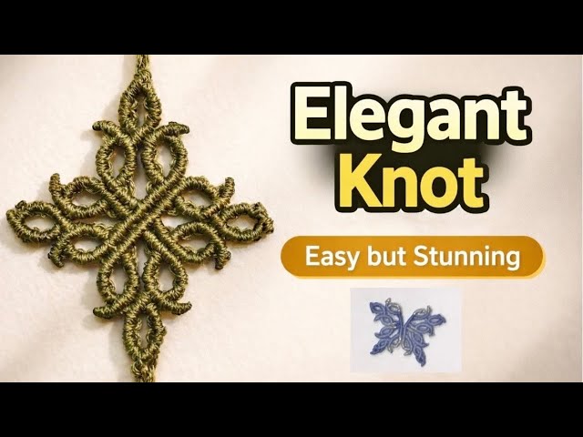 DIY Micro macrame | Celtic Knot Made Easy | & how to make a butterfly 🦋
